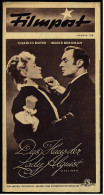 "Filmpost" "Das Haus Der Lady Alquist" Mit Charles Boyer , Ingrid Bergmann  -  Filmprogramm Nr. 128 Von Ca. 1947 - Autres & Non Classés