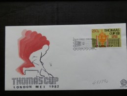 45/890    FDC   INDONESIE - Badminton