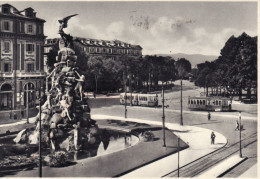 TORINO  /  Monumento A Frejus E Piazza Statuto - Tram  _ Viaggiata - Transport