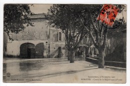 84-SORGUES-Inondations , 9 Novembre 1907- Cours De La République ( 2°vue) Cpa 1908 - Sorgues