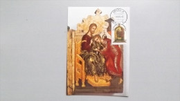 Griechenland 1642 Maximumkarte MK/MC, Christus Und Hl. Johannes D. E.; Seitentafel Einer Flügelikone (15. Jh.) - Maximum Cards & Covers