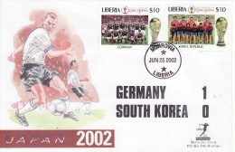LIBERIA  2002 WORLD CUP FDC - 2002 – Corée Du Sud / Japon
