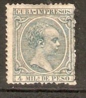 CUBA  1896 EDIFIL 144* - Kuba (1874-1898)