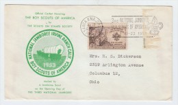 USA BOY SCOUTS NATIONAL JAMBOREE FDC 1953 - Lettres & Documents