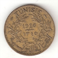 *tunesia  1 Franc 1926 AH1345 !!!!   Km 247  Xf+ !!!! - Tunisia