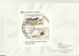 =UNO GENF1985 CV - Lettres & Documents