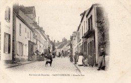 ENVIRONS DE DOURDAN SAINT-CHERON GRANDE RUE TRES ANIMEE CARTE PRECURSEUR - Saint Cheron