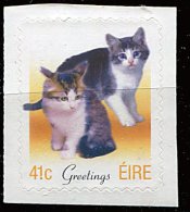 (cl 24 - P8) Irlande** N° 1491 (ref. Michel Au Dos) - Timbre De Vœux. Chatons - - Ungebraucht