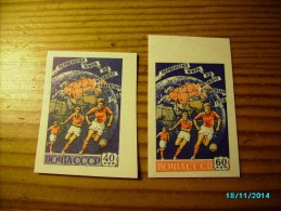 USSR RUSSIA  SOCCER  FOOTBALL  1958 SWEDEN STOCKHOLM  WORLD CUP . MNH , IMPERF,   0 - 1958 – Suecia