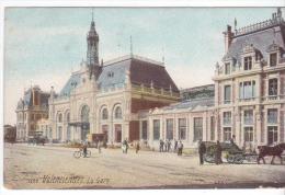 Valenciennes (59) - La Gare. Petit Pli Coin Gauche Bas, Correspondance Au Dos. - Solesmes