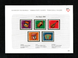 ** FEUILLE DE COLLECTION Nr:370. PRO/P. 1985 T/NEUFS C/.S.B.K. Nr:B206/B10. Y&TELLIER Nr:1225/29. MICHEL Nr:1296/00 .** - Unused Stamps