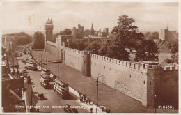 United Kingdom PPC Duke Street And Cardiff Castle (W. 3438) CARDIFF 1953 Valentine's Echte Real Photo (2 Scans) - Cardiganshire