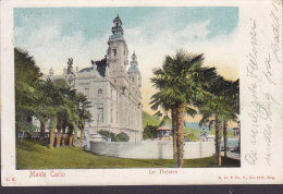 Monaco CPA Monte Carlo Le Théâtre (Litho.) H. G. & Co. Z. No. 6177 NICE 1904 To KJØBENHAVN K. Simple Backside (2 Scans) - Opéra & Théâtre