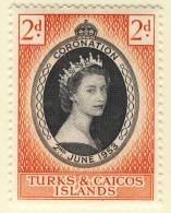 1953 QUEEN ELIZABETH CORONATION  TURKS & CAICOS - Turks & Caicos (I. Turques Et Caïques)
