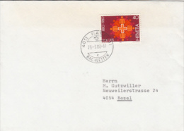 7173- SWISS METEOROLOGICAL INSTITUTION, STAMP ON COVER, 1980, SWITZERLAND - Covers & Documents