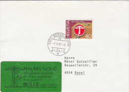 7175- SWISS ORIGINAL TRADE MARK, STAMP ON COVER, 1981, SWITZERLAND - Covers & Documents