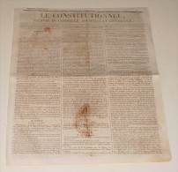 Journal Le Constitutionnel Du 6 Janvier 1828.(L'administration Qui Nous Opprime) - 1800 - 1849