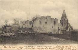 Dept Div - Somme - Ref- V918 - Picquigny - La Collegiale Et Le Donjon  - Carte Bon Etat - - Picquigny