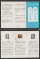 Antilles Neerlandais Brochure De La Poste Timbre Synagogue 1970 Netherland Antilles Synagogue Judaica Related Brochure - Mosquées & Synagogues