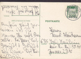 Germany Bundesrepublik Postal Stationery Ganzsache Entier 30 Pf Bauwerke WIEDENBRÜCK 1968 To MANNHEIM (2 Scans) - Illustrated Postcards - Used