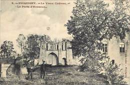 Dept Div - Somme - Ref- V906 -  Picquigny - Le Vieux Chateau - La Porte D Honneur - Chateaux  - Carte Bon Etat - - Picquigny