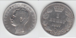 **** SERBIE - SERBIA - 1 DINAR 1897 ALEXANDER I - ARGENT - SILVER **** EN ACHAT IMMEDIAT - Serbie