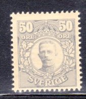 SUEDE - 1910/19 - N° 72 * - Nuovi
