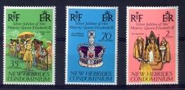 NOUVELLES HEBRIDES 1977 Silver Jubilee MNH - Unused Stamps