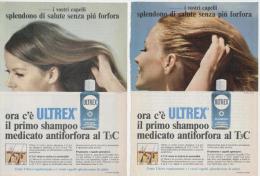 1967 - Shampoo ULTREX -  2 Pagine Pubblicità Cm.13 X 18 - Revistas