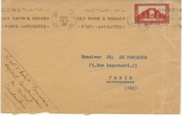 N°115 Sur Lettre De Constantine Du 11-39 Pour Paris - Brieven En Documenten