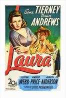 Affiche Du Film - Laura (1944) - Otto Preminger  - POSTCARD RP (18) - Size: 15x10 Cm. Aprox. - Afiches En Tarjetas