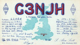 RADIO CARD - G3NJH - Sent From Abingdon - Berks 1959 - In Good Condition - Andere & Zonder Classificatie