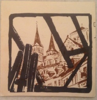 Barentin - Reproduction 10x10 - Vue De L'église - Rare - Autres & Non Classés