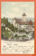 MAP-12  Le Château De Morat, Murten. Précurseur. Cachet 1901 - Morat