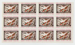 1978 Pliego De 15,expo,filatelica Nacional,bilbao,sin Fijasello,nuevo           #276 - Viñetas De La Guerra Civil