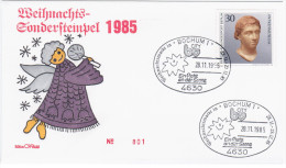 Germany Deutschland 1985 FDC Christmas Weihnacht, Canceled In Bochum - Otros & Sin Clasificación