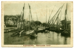 EGYPTE : ALEXANDRIE - MAHMOUDIEH CANAL - Alexandria