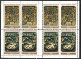 Manama 1972 Mi# 906-907 A Used - Combined Sheet - Christmas / Renaissance Relief - Manama