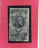 ITALIA REPUBBLICA ITALY REPUBLIC 1950 GAUDENZIO FERRARI USATO - USED - OBLITERE´ - 1946-60: Oblitérés