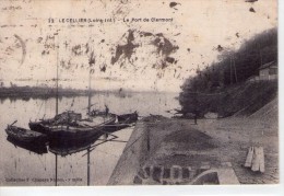 Le Cellier.. Bateau Péniche Batellerie Gabare Gabarot Marine Mariniers Rivière Fleuve.. Le Port De Clermont - Le Cellier