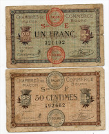 Maçon Et Bourg - 1 Franc Et 50 Centimes 1921 - Chambre De Commerce