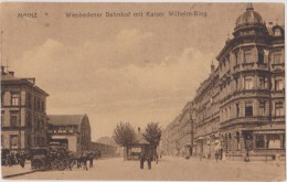 Allemagne,germany,Rhénani E-palatinat,MAYENCE,MAINZ En 1919,wiesbaden Bahnhof Mit Kaiser Wilhelm Ring,rare - Mainz