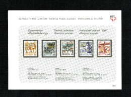 ** FEUILLE DE COLLECTION Nr:384.TIMBRES NEUFS 1987 C/.S.B.K. Nr:733/39. Y&TELLIER Nr:1264/68. MICHEL Nr:1340yb/44yb.** - Neufs