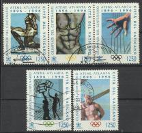 Città Del Vaticano 1996,  Olimpiadi Del Centenario (o), Serie Completa 5 Valori - Used Stamps