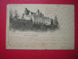 CPA DOS SIMPLE  28  CHATEAU DE MONTIGNY     VOYAGEE 1903 TIMBRE - Montigny-le-Gannelon