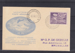 Avions - Belgique - Carte Postale De 1946  - Journées Aérophilatélistes Gantoises - Valeur 15 Euros ++ - Covers & Documents