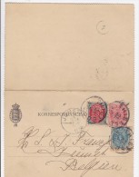 DANEMARK   CARTE ENTIER POSTAL AVEC CORRESPONDANCE - Covers & Documents