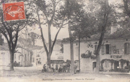 CPA - Montaigu - Place Du Mercadiel - Montaigu De Quercy