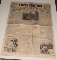 L´ancien Combattant Du 21 Janvier 1940 - French