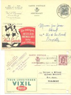 LOTE ENTERO POSTAL BELGICA MATºNIVELLE ,TOURNA - Covers & Documents